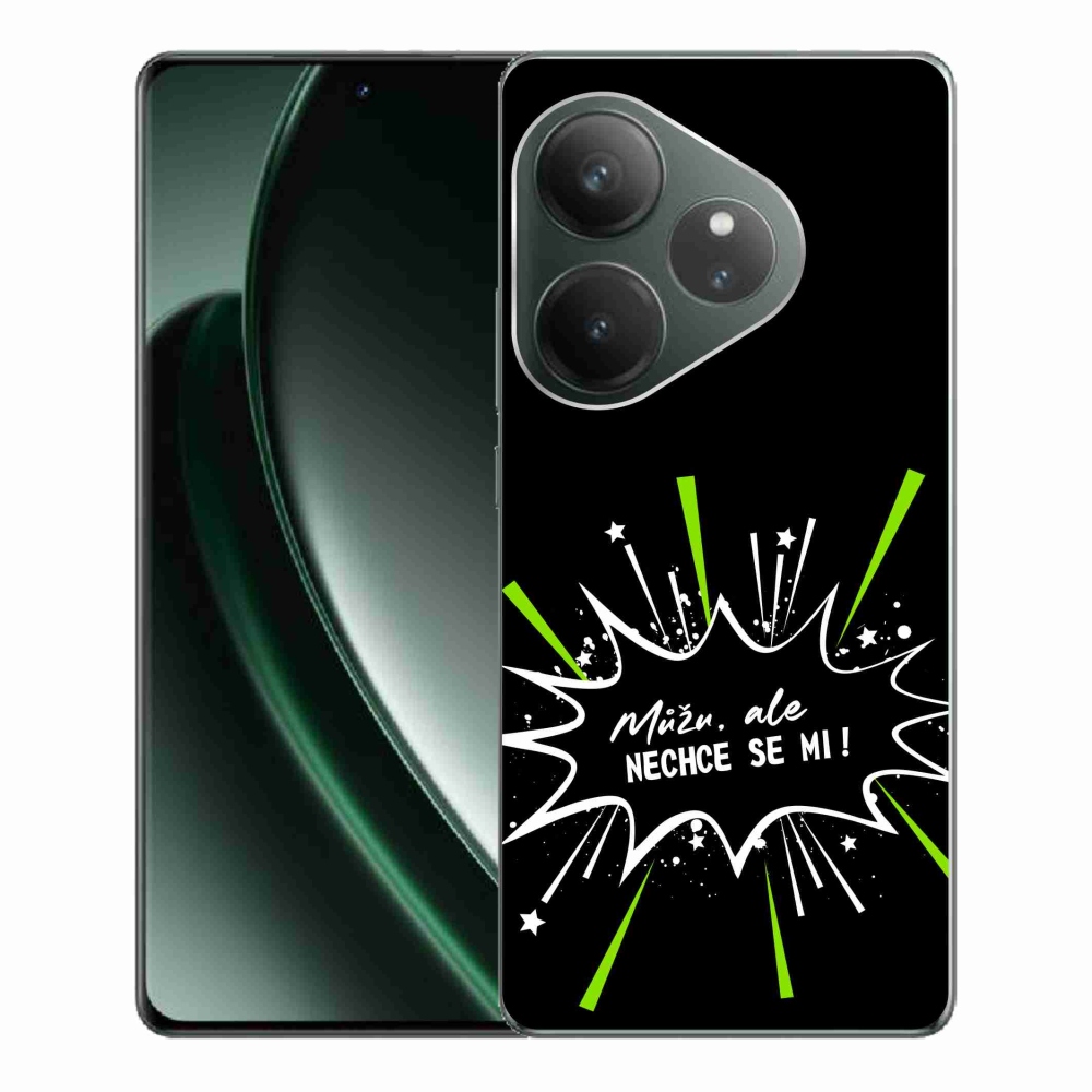 Gelový kryt mmCase na Realme GT 6 5G/GT 6T 5G - vtipný text 11 černé pozadí