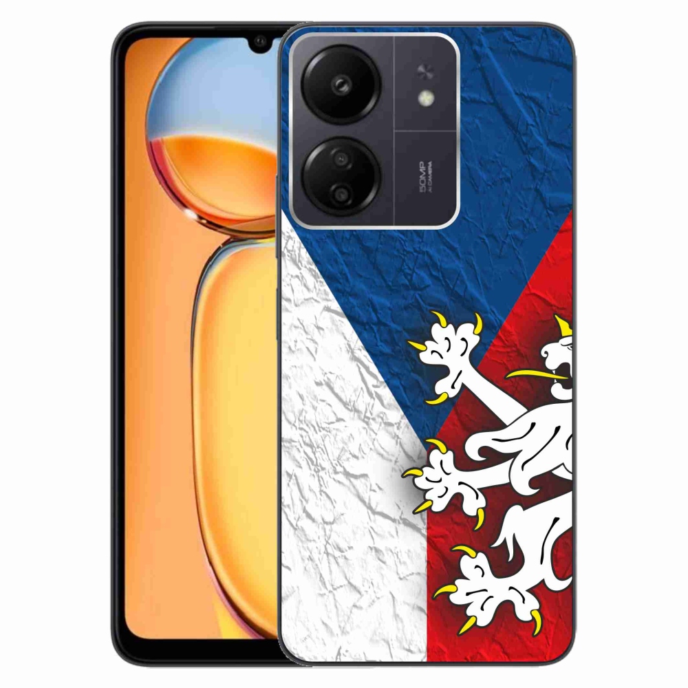 Gelový kryt mmCase na Xiaomi Poco C65/Redmi 13C - česká vlajka 1