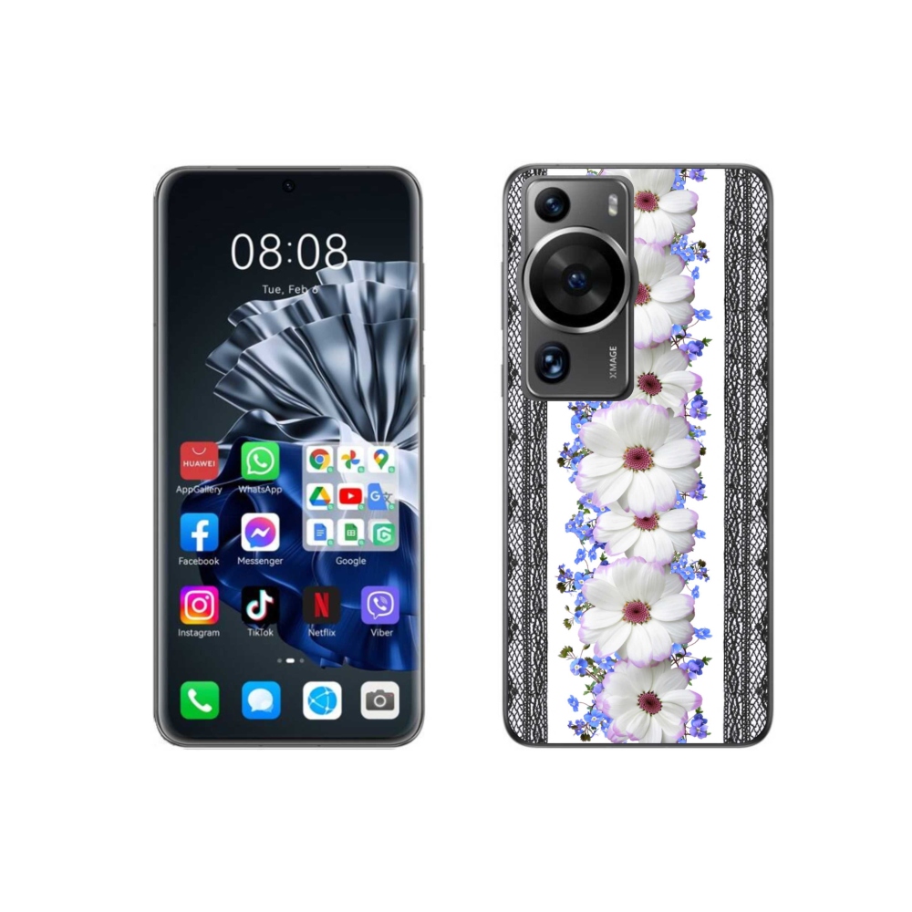 Gelový kryt mmCase na Huawei P60 Pro - květiny 8