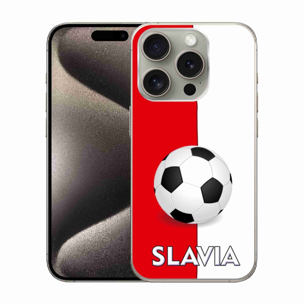 Gelový kryt mmCase na iPhone 15 Pro - fotbal 2