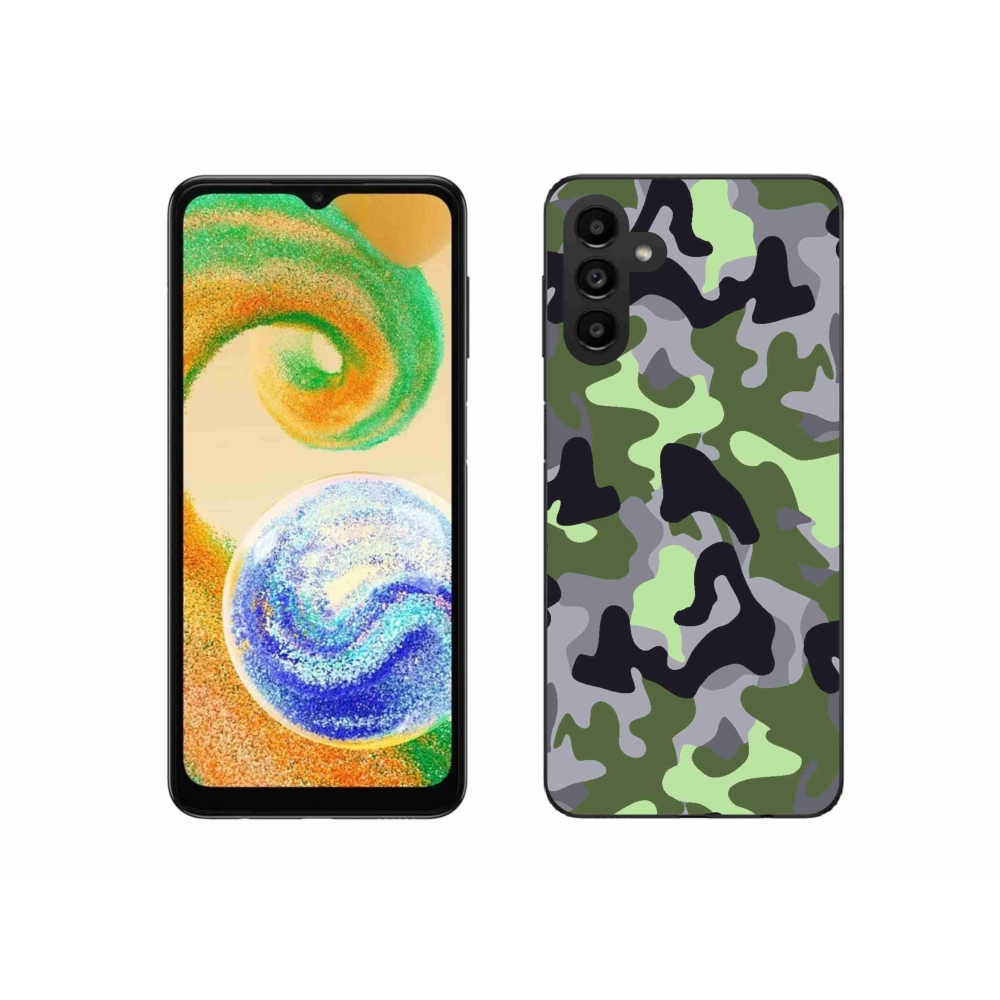 Gelový kryt mmCase na Samsung Galaxy A04s (164.7x76.7x9.1mm) - maskáčový vzor 7