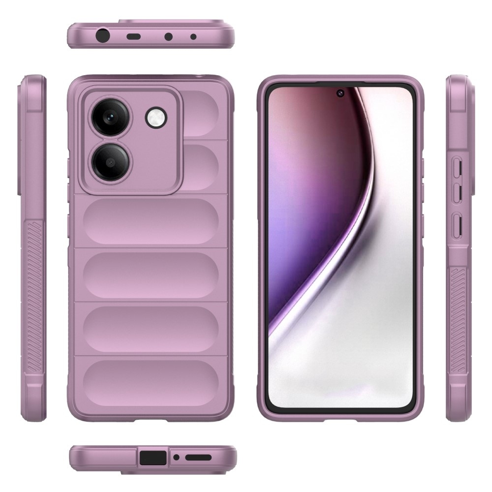 Rugg odolný gelový obal na Xiaomi Poco M7 Pro 5G - světlefialový