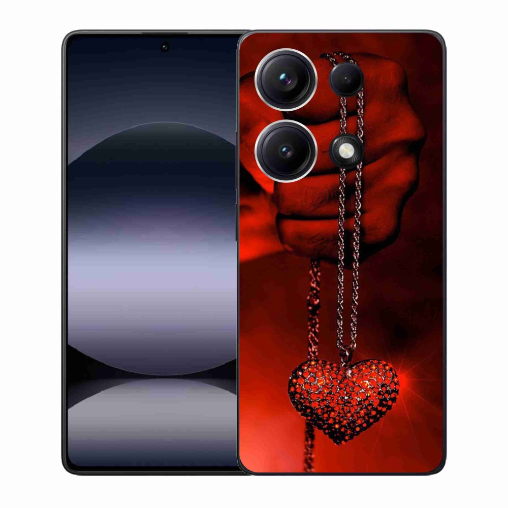 Gelový kryt mmCase na Xiaomi Redmi Note 14S - náhrdelník