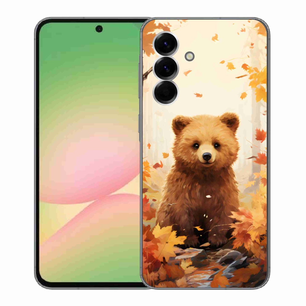 Gelový kryt mmCase na Samsung Galaxy A56 5G - medvěd v lese