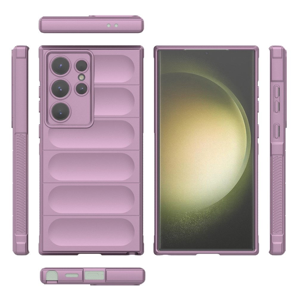 Rugg odolný gelový obal na Samsung Galaxy S24 Ultra - světlefialový