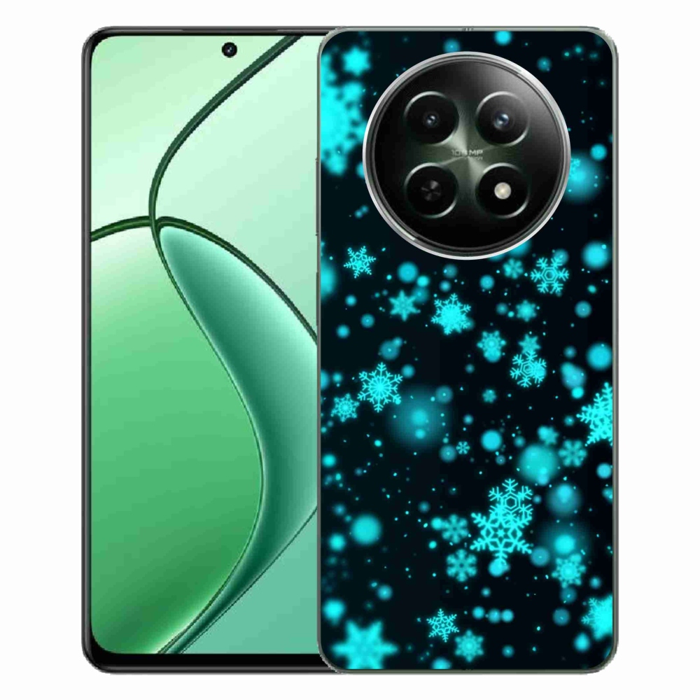 Gelový kryt mmCase na Realme 12 5G/12x 5G - sněhové vločky 1