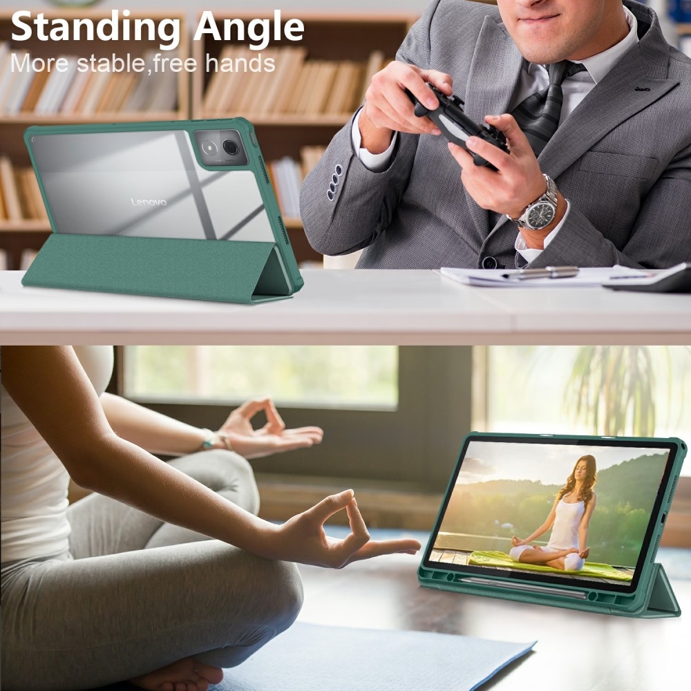 Case chytré zavírací pouzdro na tablet Lenovo Tab K11 Plus - zelené