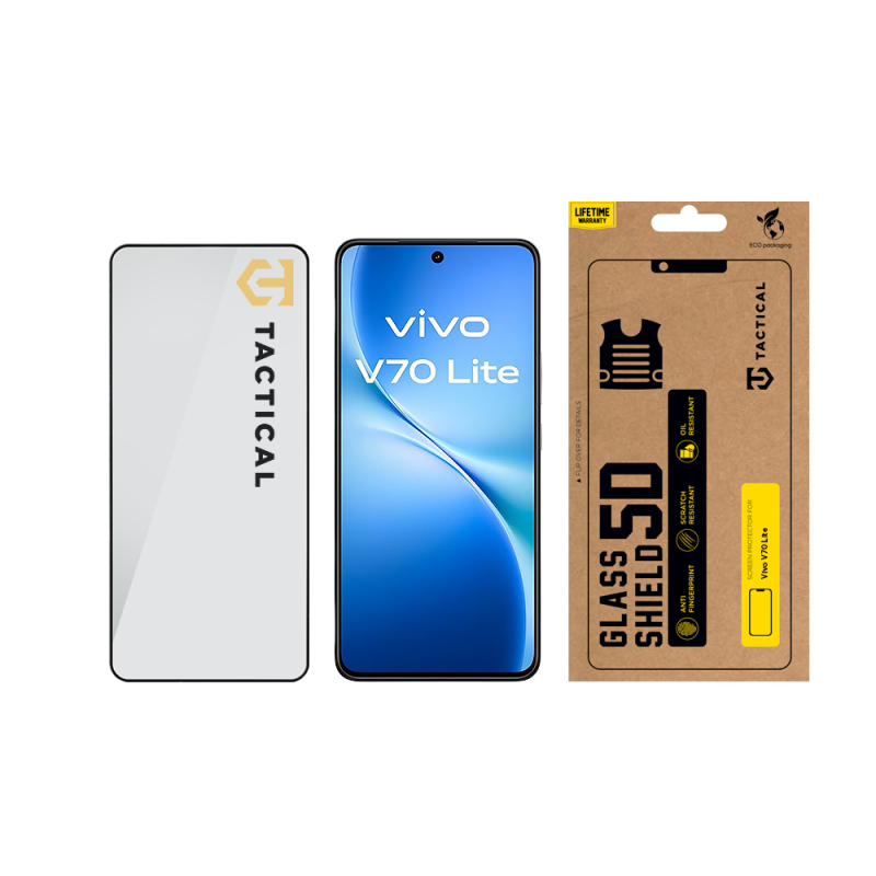 Tactical Glass Shield 5D sklo pro Vivo V70 Lite Black
