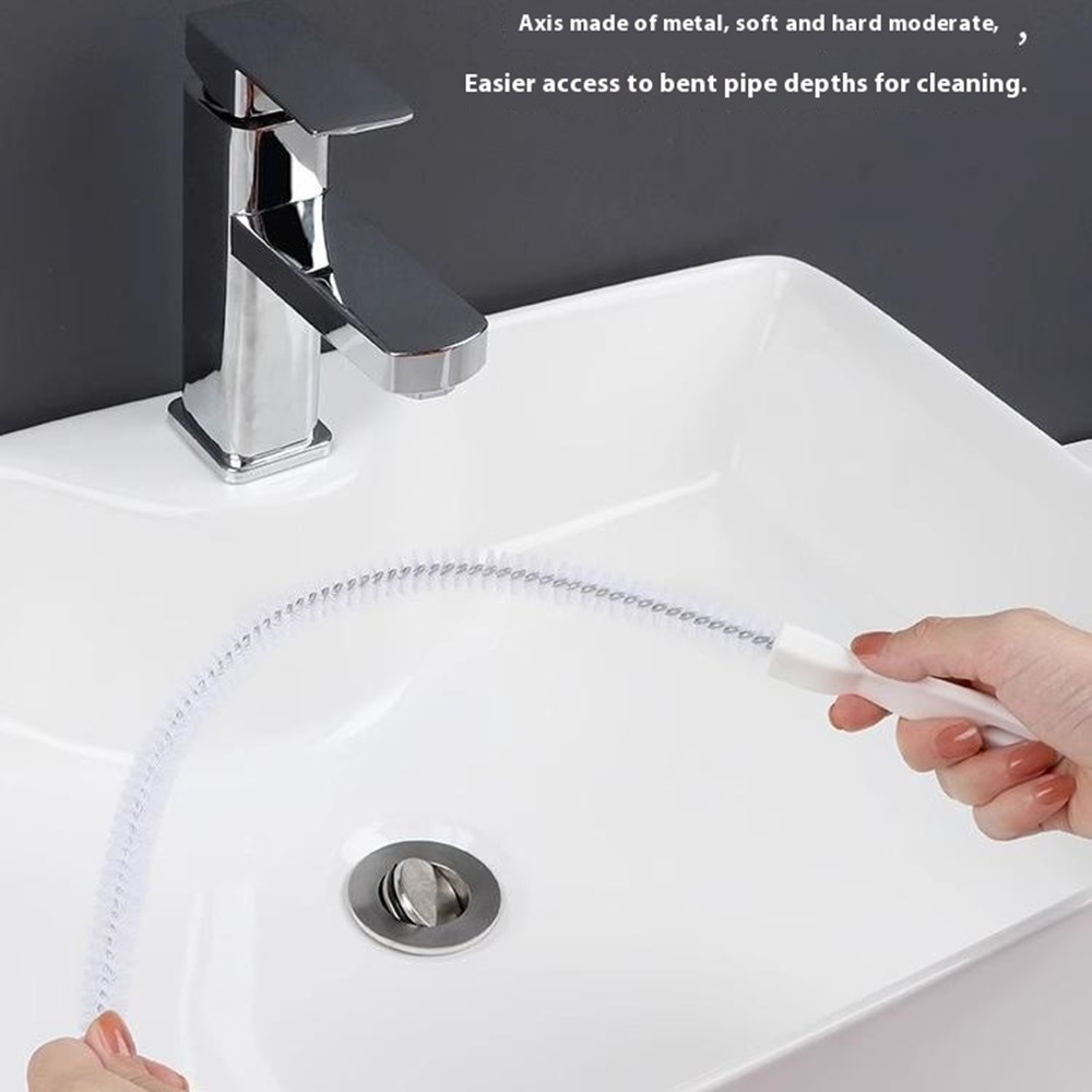 Flexibilní kartáč na čištění odpadů a sifonů pro domácnost