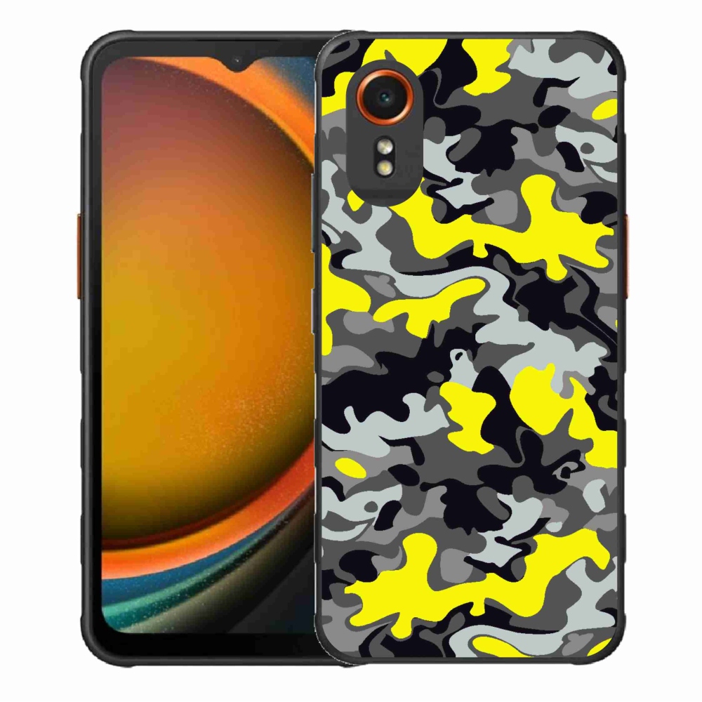 Gelový kryt mmCase na Samsung Galaxy Xcover 7 - maskáčový vzor 6