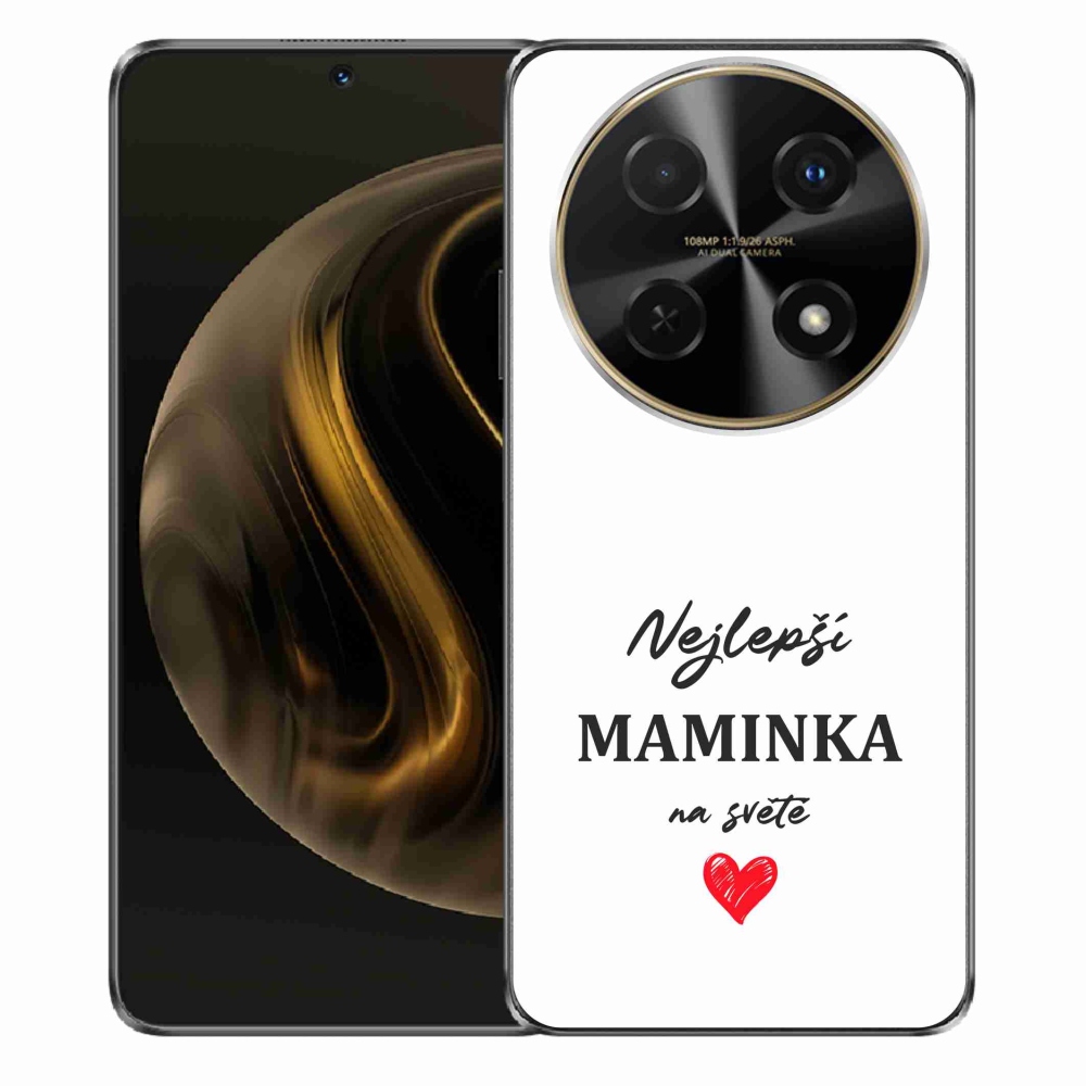 Gelový kryt mmCase na Huawei Nova 12i - nejlepší maminka 1 bílé pozadí