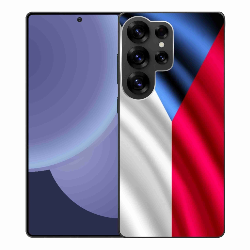 Gelový kryt mmCase na Samsung Galaxy S25 Ultra - česká vlajka