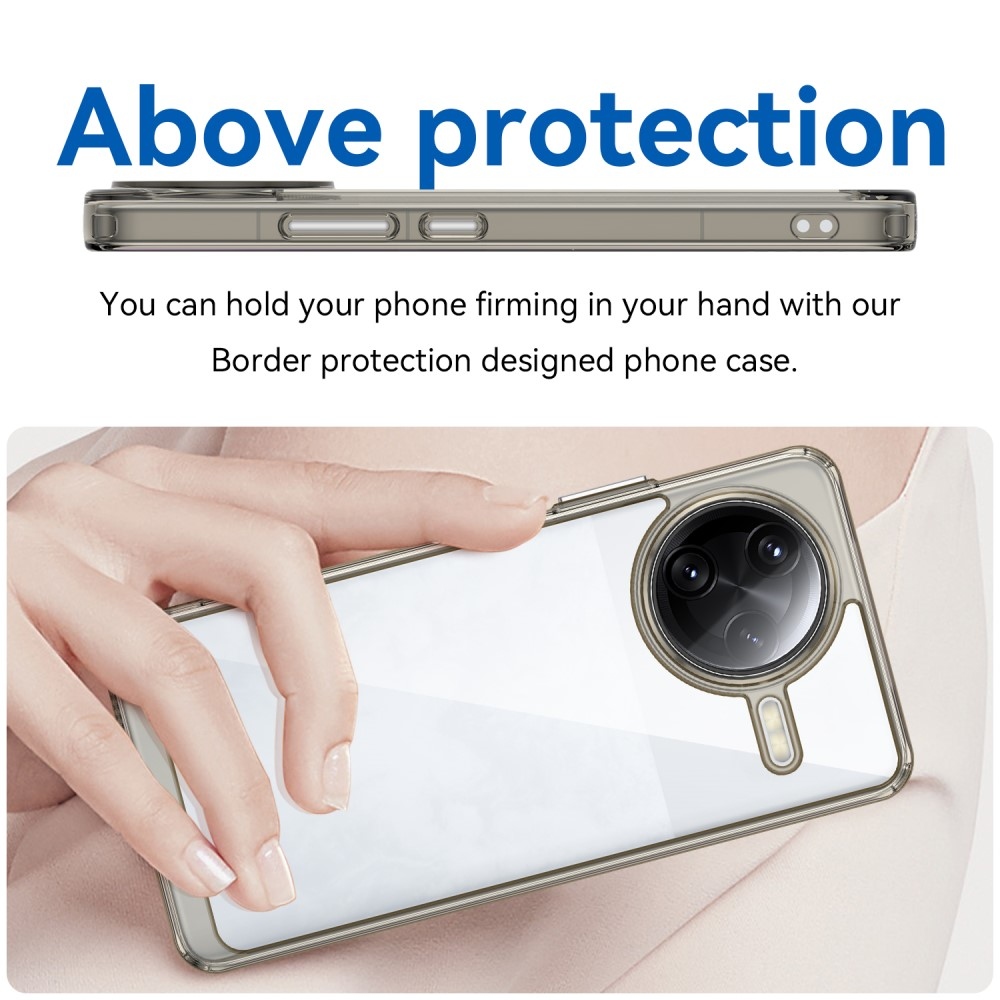 Gelový obal s pevnými zády na Xiaomi Poco F7 Ultra - šedý