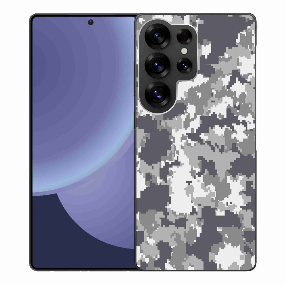 Gelový kryt mmCase na Samsung Galaxy S25 Ultra - maskáčový vzor 2