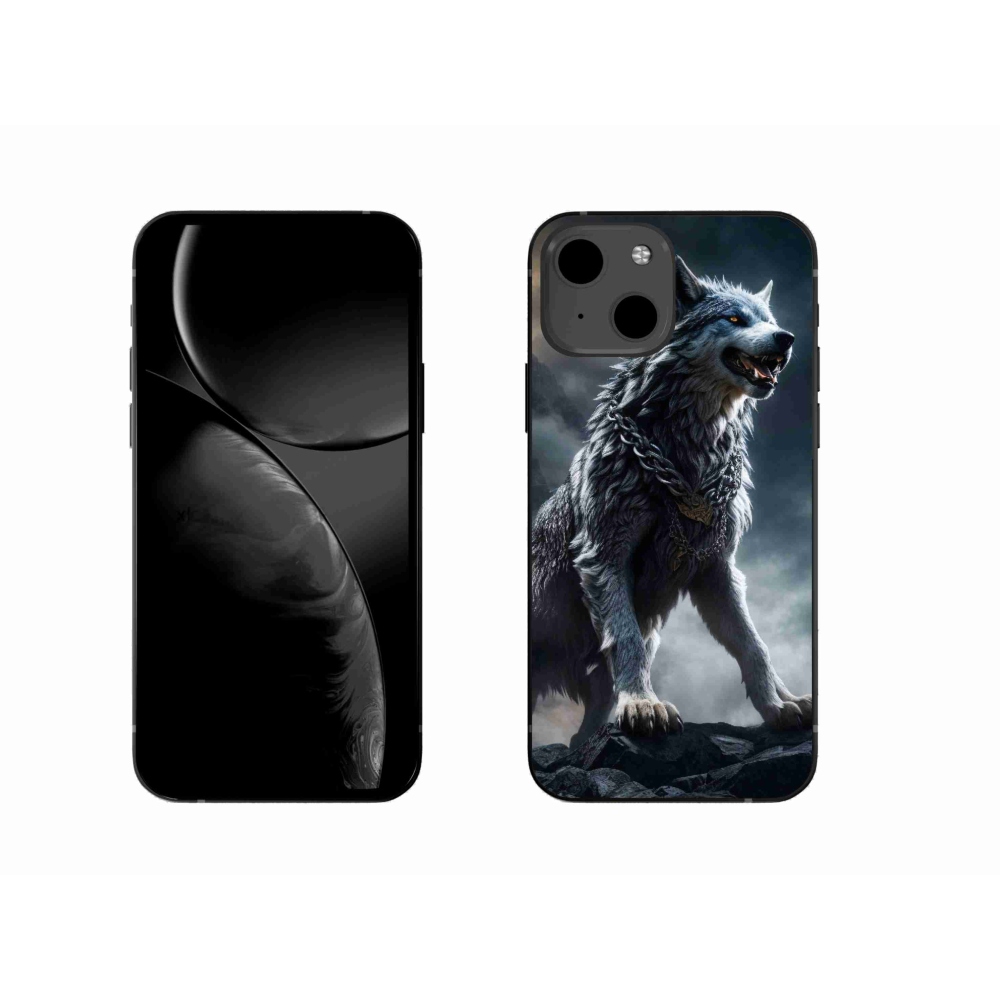 Gelový kryt mmCase na iPhone 13 - vlk 1