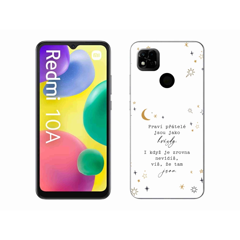 Gelový kryt mmCase na Xiaomi Redmi 10A - citát 6 bílé pozadí