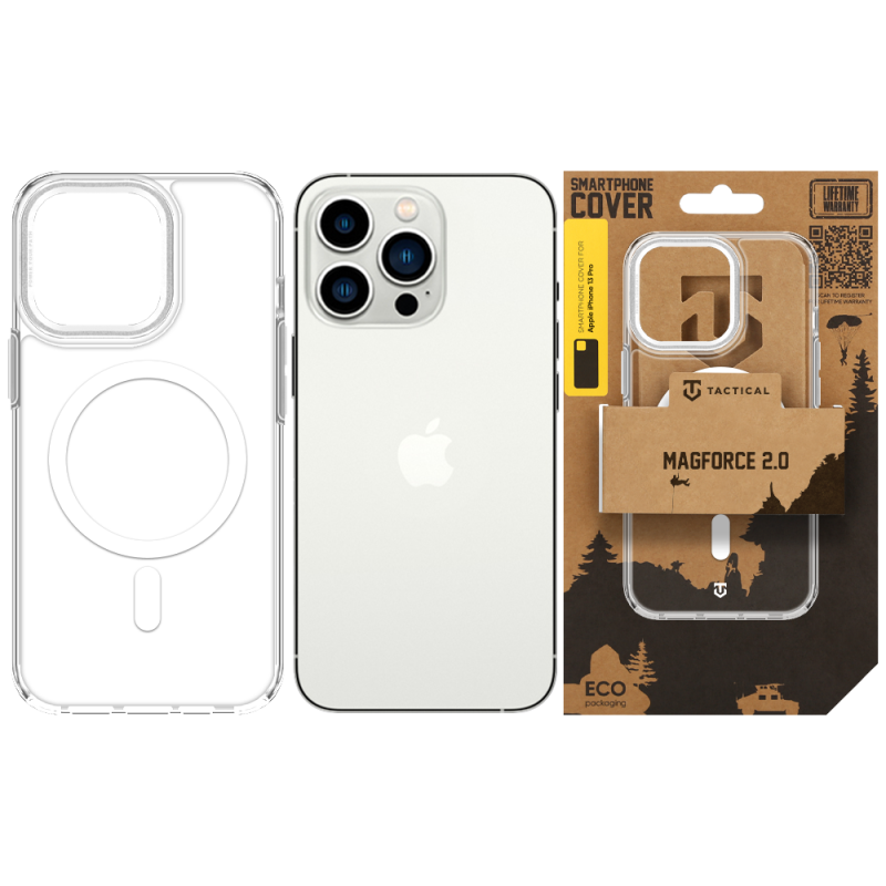 Tactical MagForce 2.0 Kryt pro Apple iPhone 13 Pro Silver