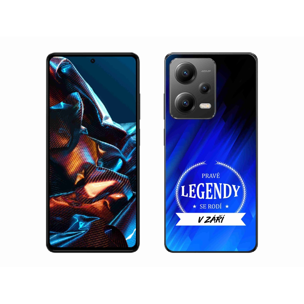 Gelový kryt mmCase na Xiaomi Redmi Note 12 Pro 5G - legendy v září modré pozadí