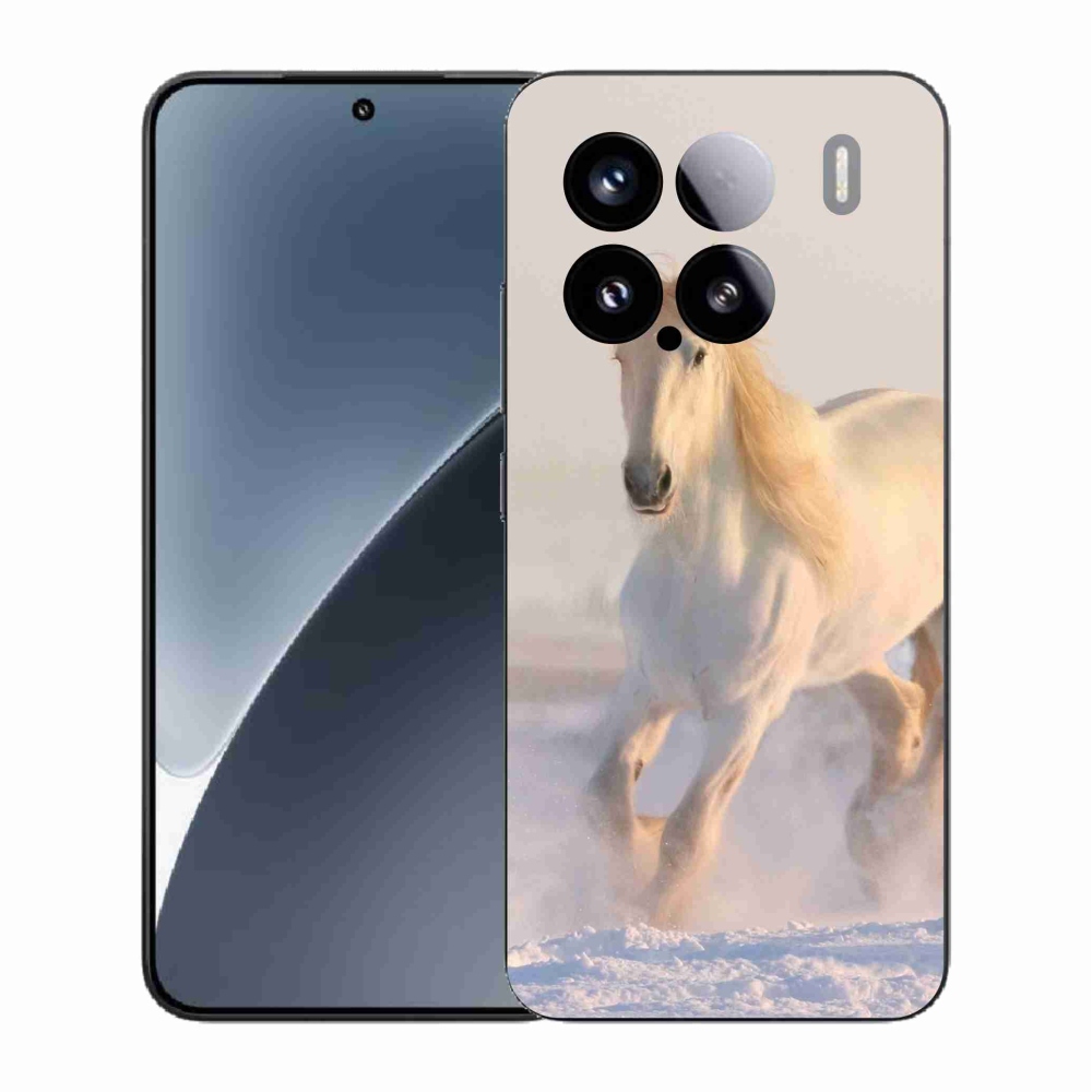 Gelový kryt mmCase na Xiaomi 15 - kůň ve sněhu
