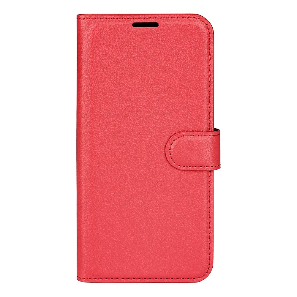 Litchi knížkové pouzdro na Xiaomi 14T - červené