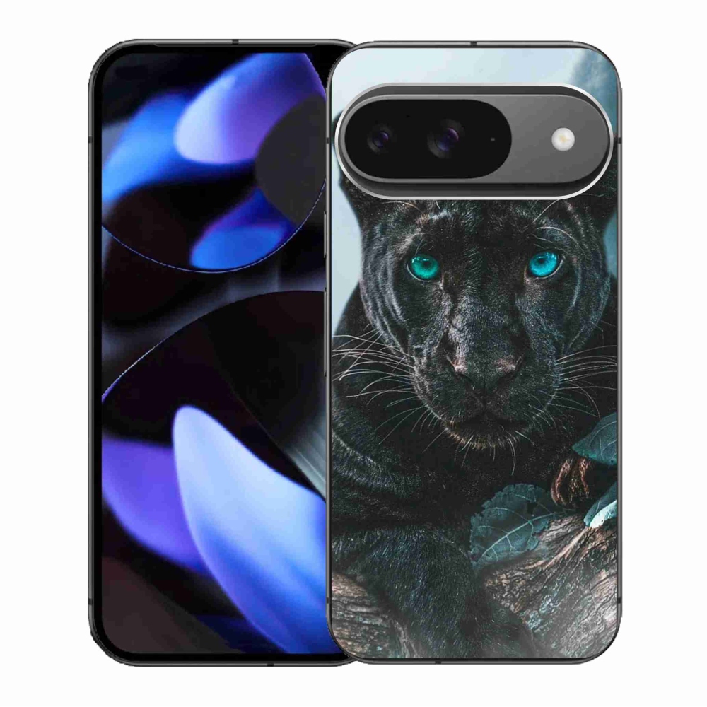 Gelový kryt mmCase na Google Pixel 9/9 Pro - černý panter