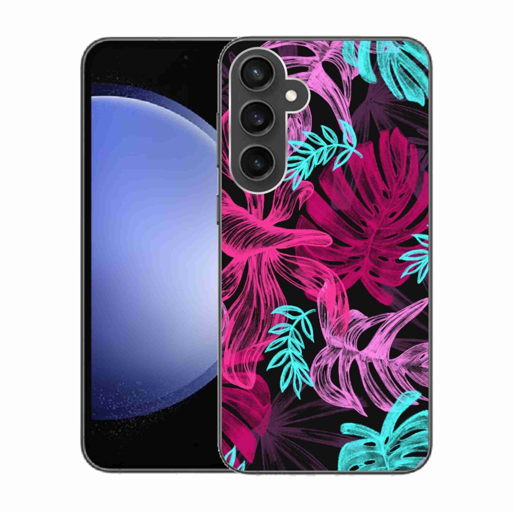 Gelový kryt mmCase na Samsung Galaxy S23 FE - květiny 1