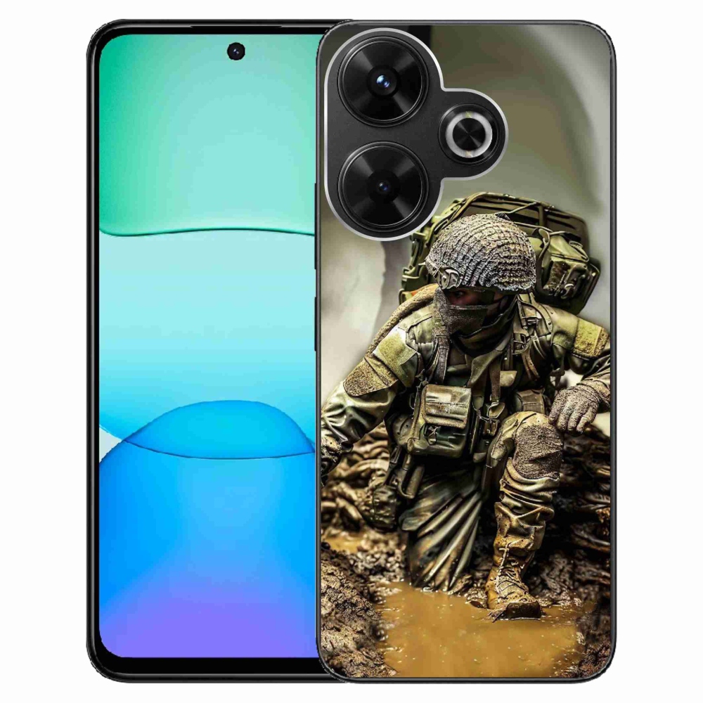 Gelový kryt mmCase na Xiaomi Redmi 13 4G/Poco M6 4G - voják