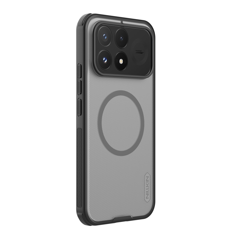 Nillkin Super Frosted PRO Magnetic Zadní Kryt pro Poco F9 Pro Transparent Black