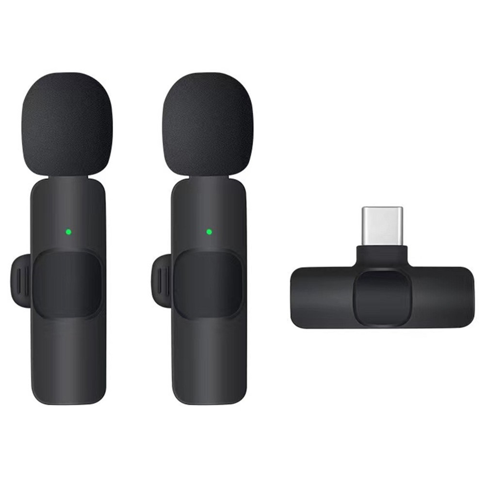 K1 bezdrátový klopový mikrofon s redukcí šumu USB-C 2ks