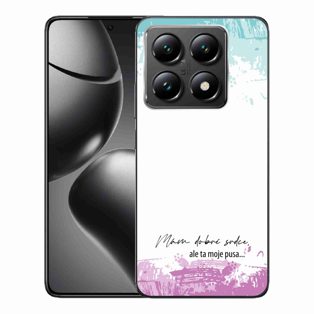 Gelový kryt mmCase na Xiaomi 14T - vtipný text 3 bílé pozadí