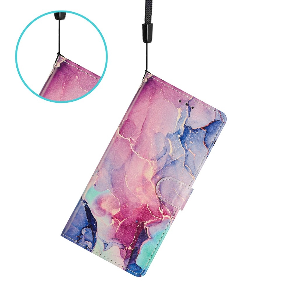 Secure knížkové pouzdro na Xiaomi 15T Pro - růžovozelený mramor