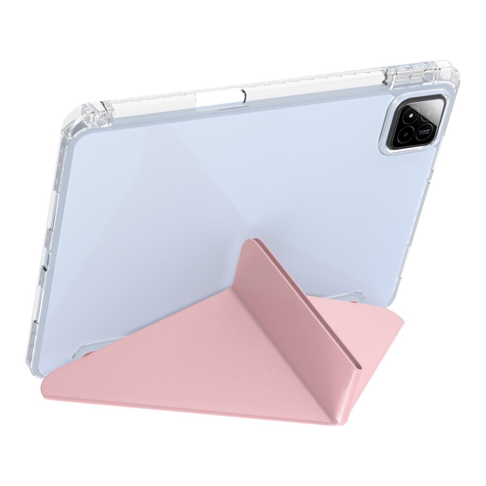Origami chytré polohovací pouzdro na tablet Xiaomi Pad 7/7 Pro - růžové