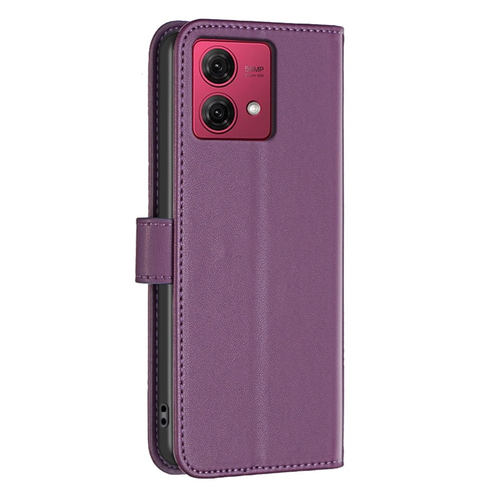 BNF knížkové pouzdro na Motorola Moto G84 5G - tmavěfialové