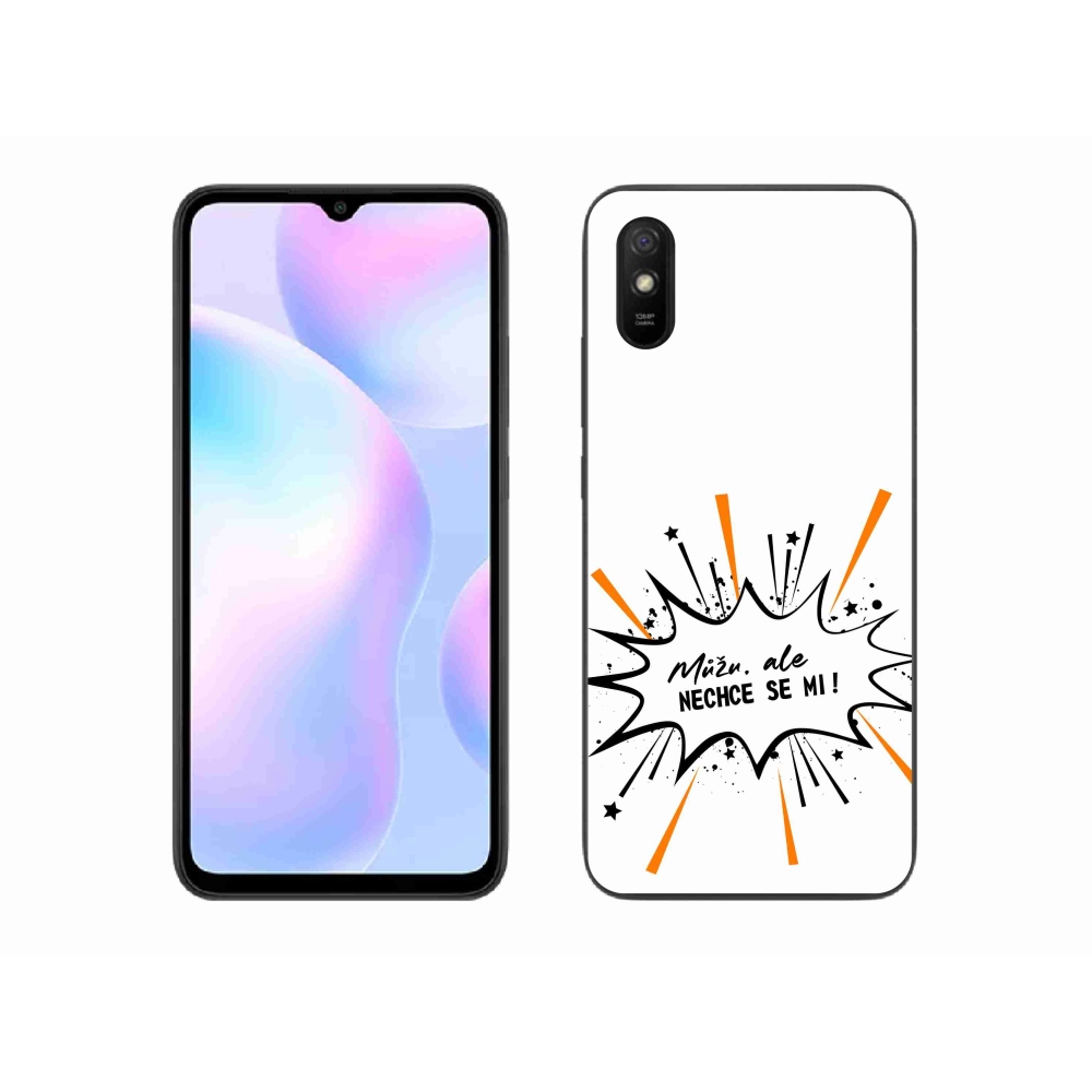Gelový kryt mmCase na Xiaomi Redmi 9AT - vtipný text 11 bílé pozadí