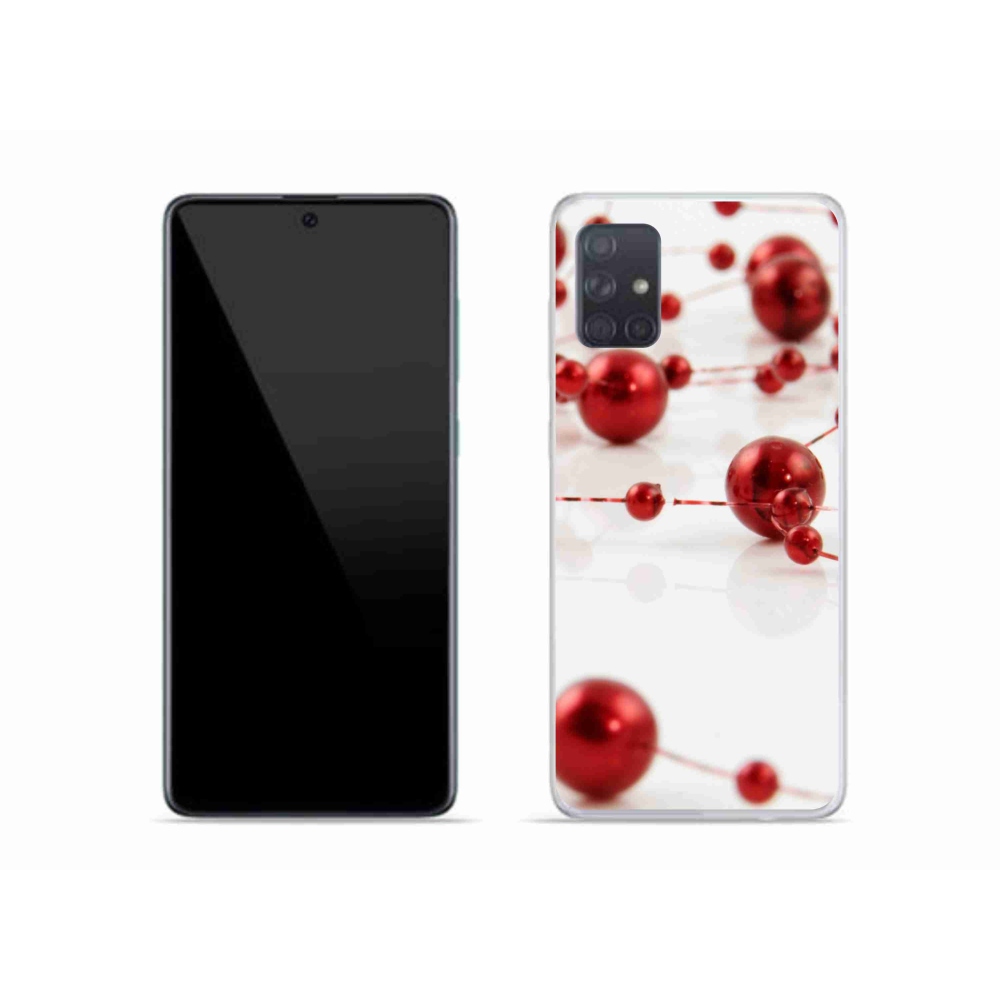 Gelový kryt mmCase na Samsung Galaxy A51 - vánoční řetěz