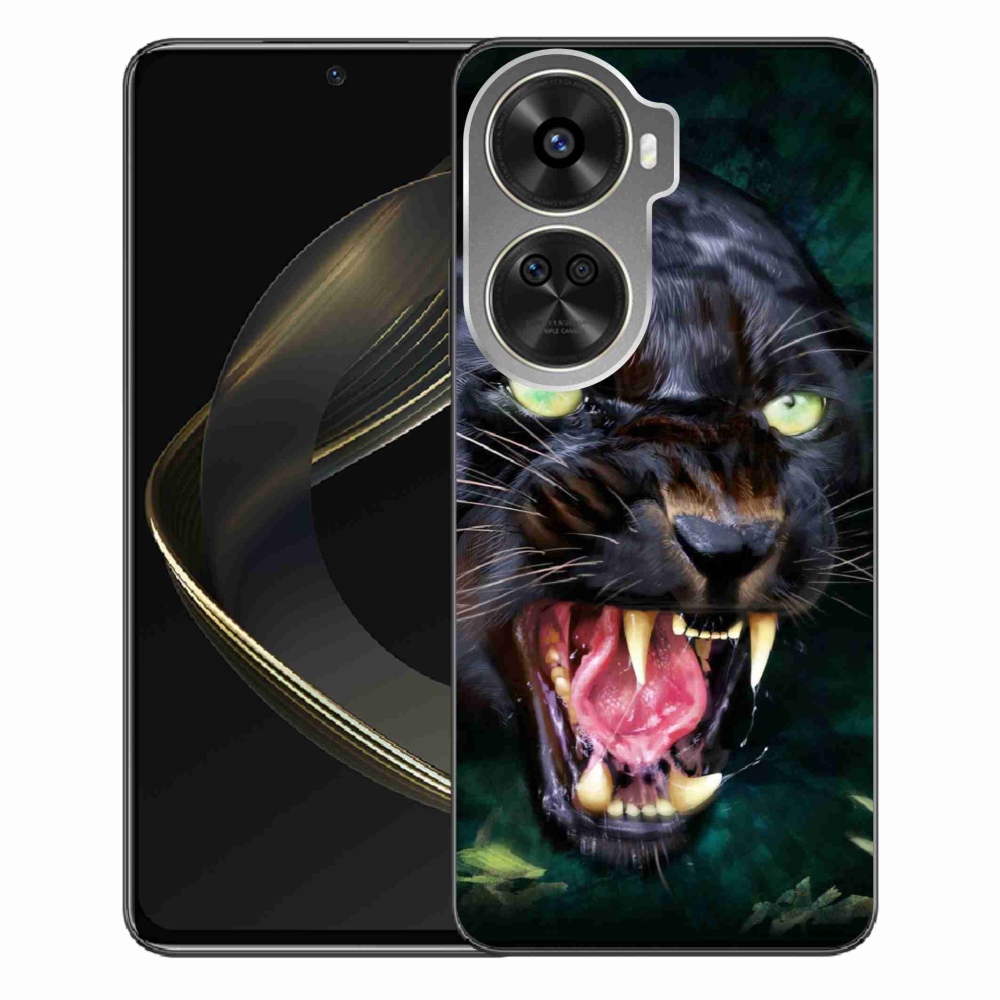 Gelový kryt mmCase na Huawei Nova 12 SE - rozzuřený černý panter
