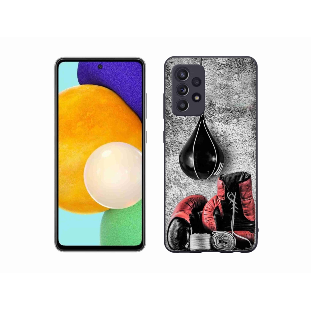 Gelový kryt mmCase na Samsung Galaxy A52s 5G - boxovací pytel a rukavice