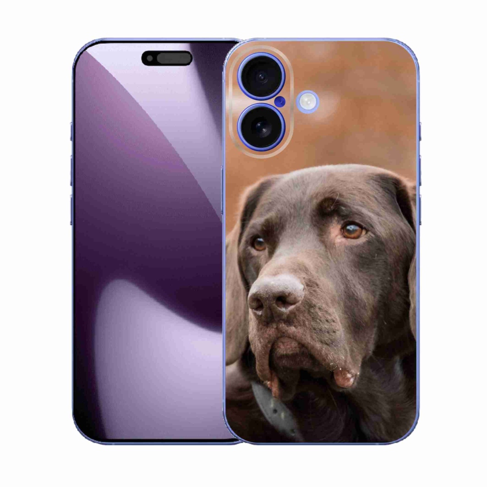 Gelový kryt mmCase na iPhone 17 - hnědý labrador