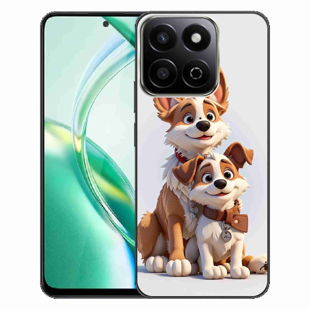 Gelový kryt mmCase na Honor 200 Smart 5G - kreslení psi