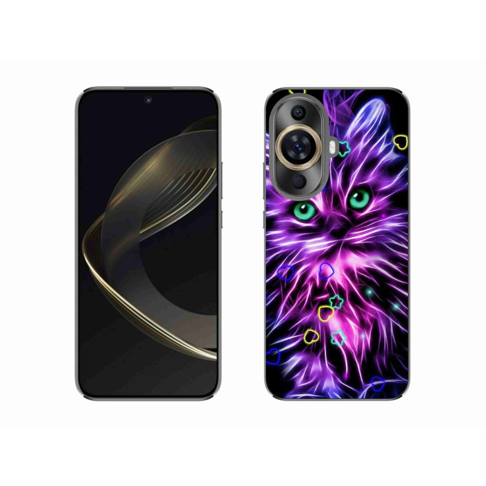 Gelový kryt mmCase na Huawei Nova 11 - abstraktní kočka