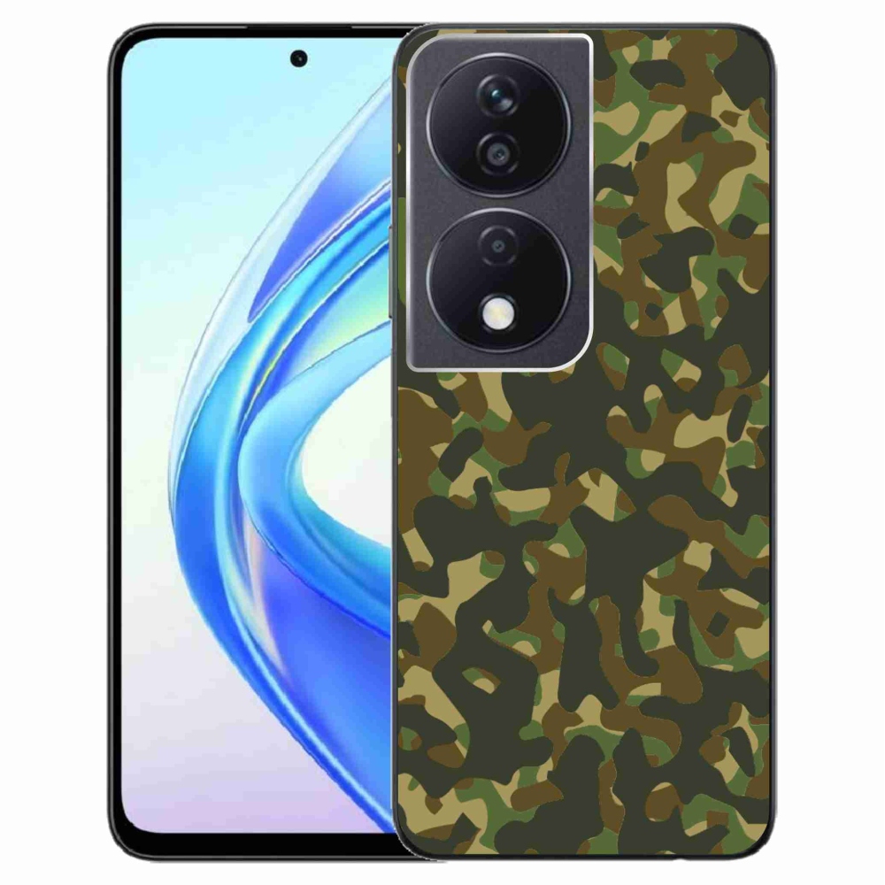 Gelový kryt mmCase na Honor X7b/Honor 90 Smart - maskáčový vzor 1
