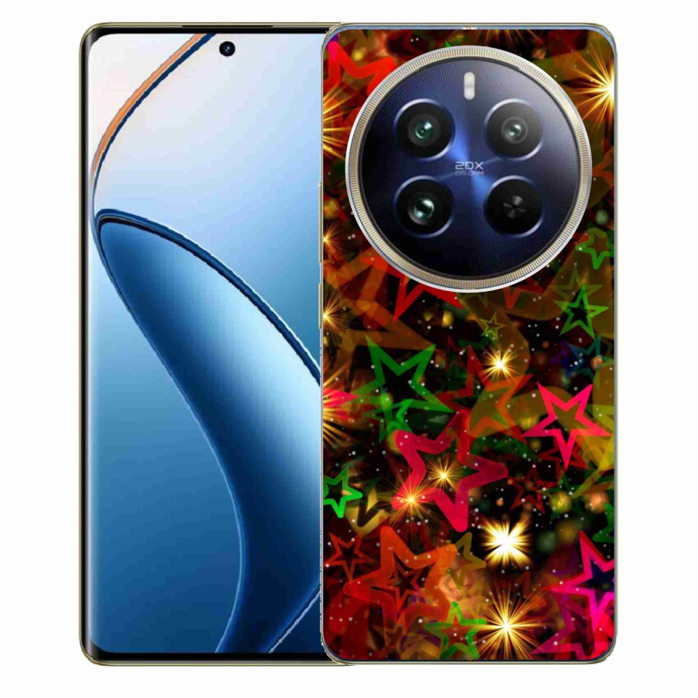 Gelový kryt mmCase na Realme 12 Pro 5G/12 Pro+ 5G - barevné hvězdičky