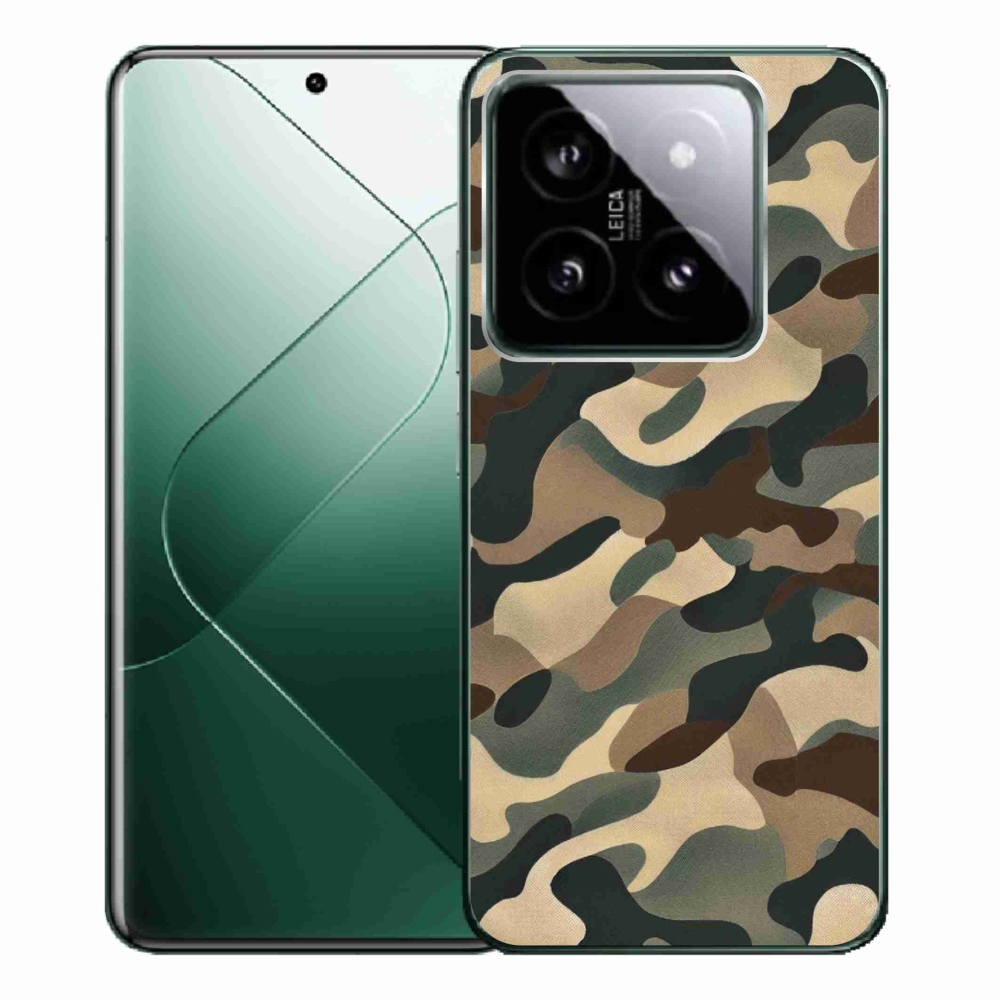 Gelový kryt mmCase na Xiaomi 14 Pro - maskáčový vzor 11
