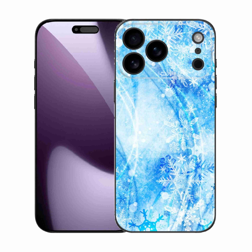 Gelový kryt mmCase na iPhone 17 Pro Max - sněhové vločky