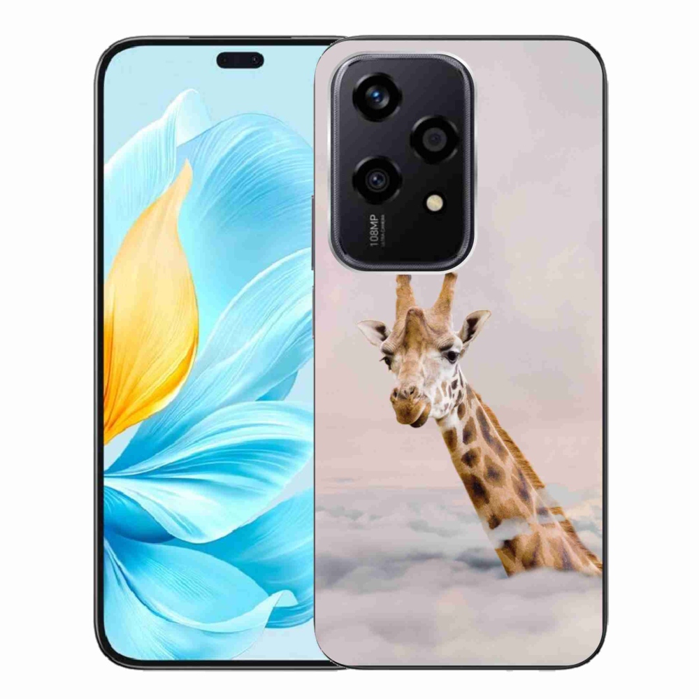 Gelový kryt mmCase na Honor 200 Lite 5G - žirafa v oblacích
