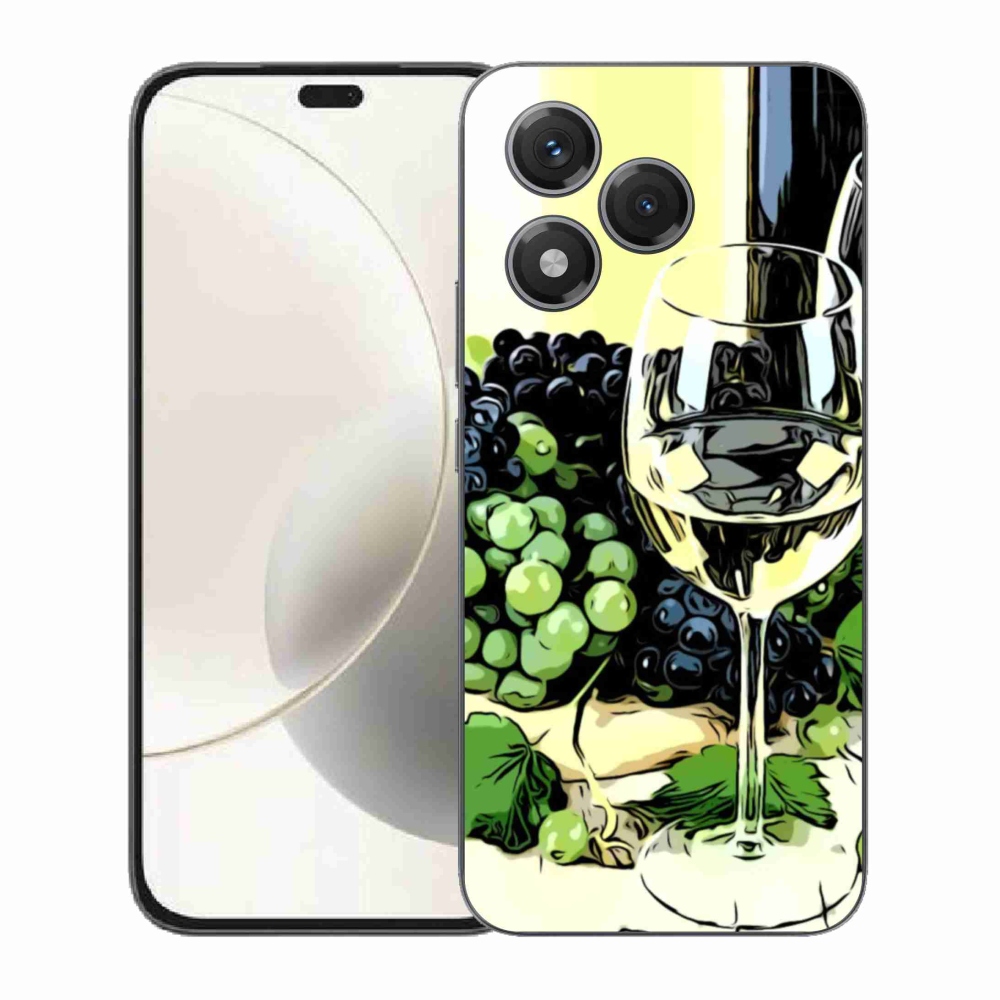 Gelový kryt mmCase na Honor 400 Lite - sklenka vína