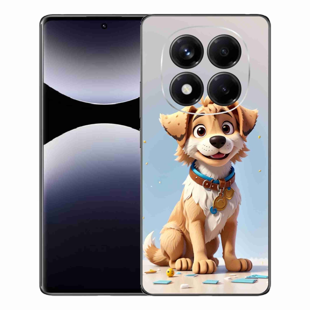 Gelový kryt mmCase na Xiaomi Redmi Note 14 Pro - kreslené štěně