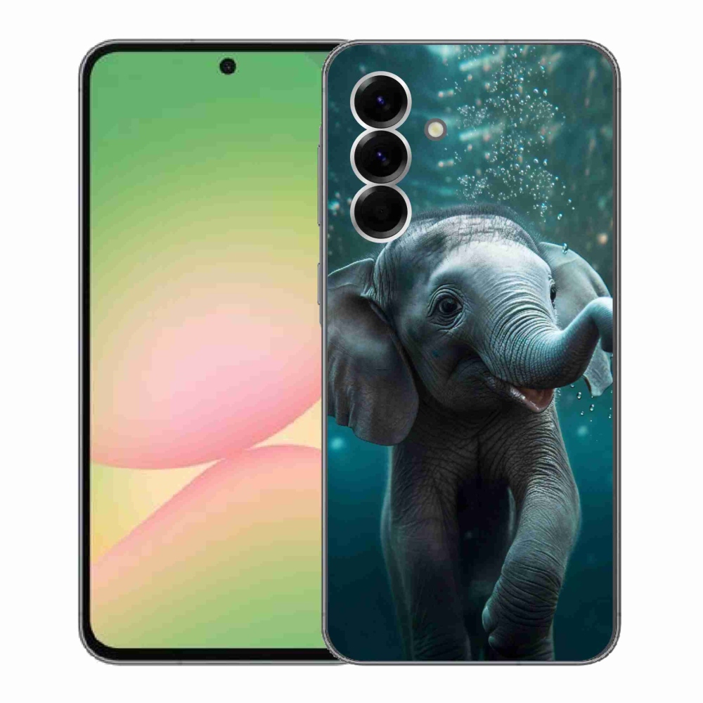 Gelový kryt mmCase na Samsung Galaxy A56 5G - slůně pod vodou