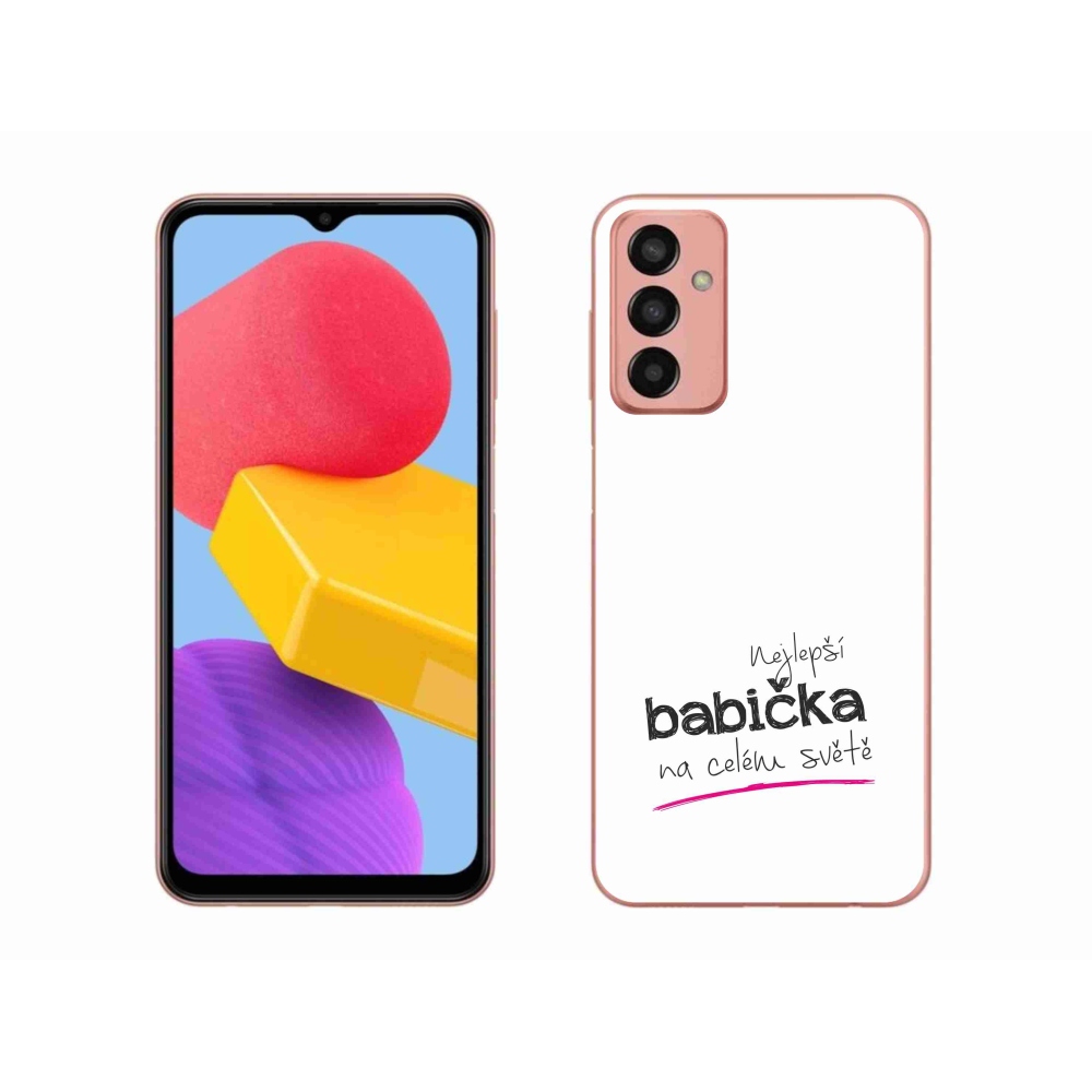 Gelový kryt mmCase na Samsung Galaxy M13 - nejlepší babička 4 bílé pozadí