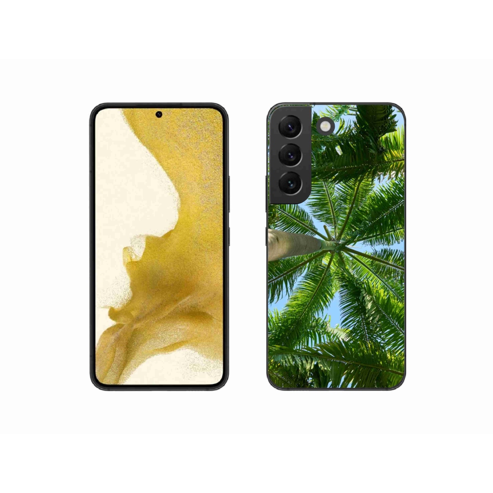 Gelový kryt mmCase na Samsung Galaxy S22 5G - palmy